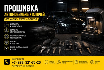 Прошивка автомобильных ключей в Ставрополе: программирование чипа